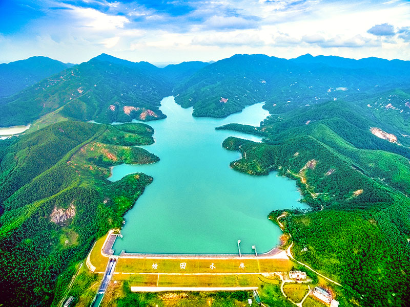 台山最大水库图片